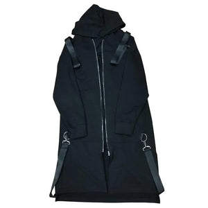 Dark Punk Long Coat , - Streetwear Coat - Slick Street