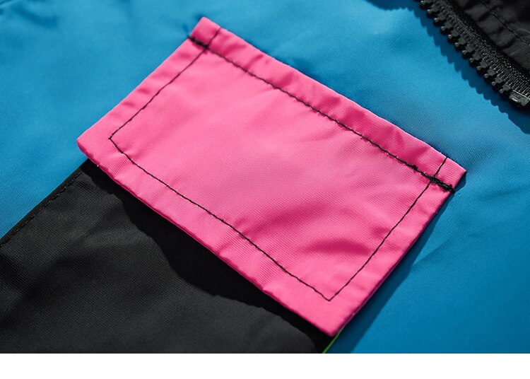 Multi Color Block Patchwork Pocket Jacket ,  - Streetwear Jacket - Slick Street