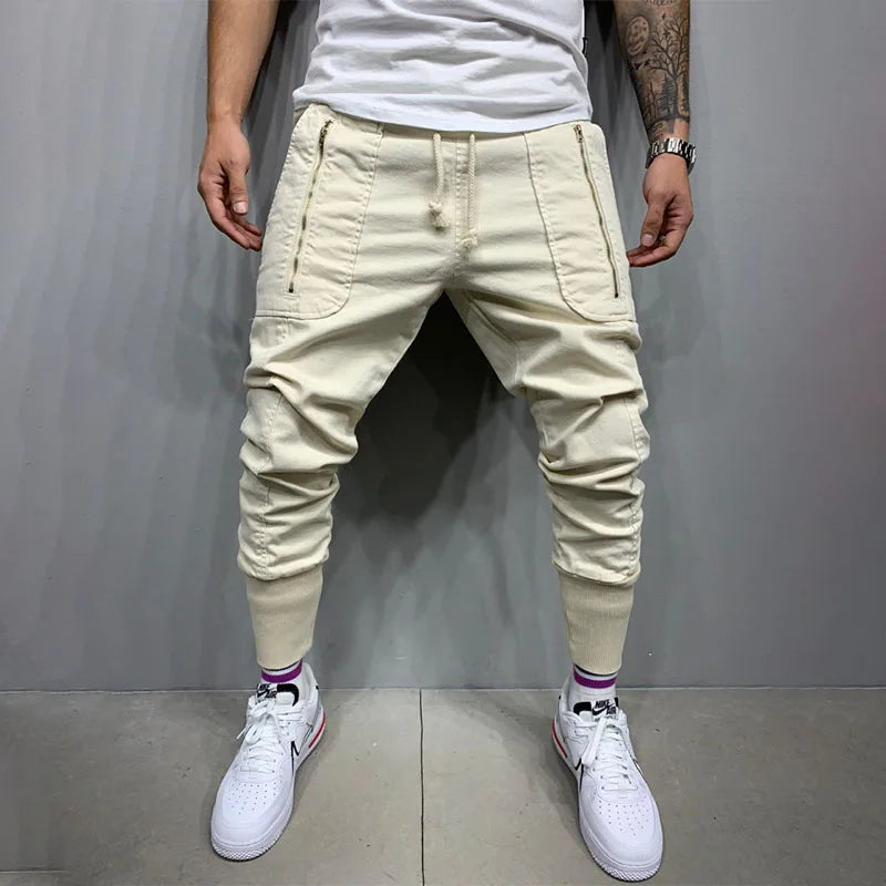KA23 Skinny Fit Cargo Pants , - Streetwear Pants - Slick Street