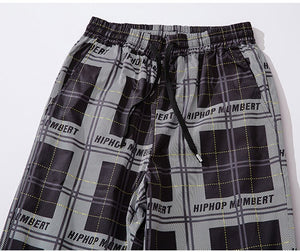 HIPHOP Checkered Patchwork Pants ,  - Streetwear Pants - Slick Street