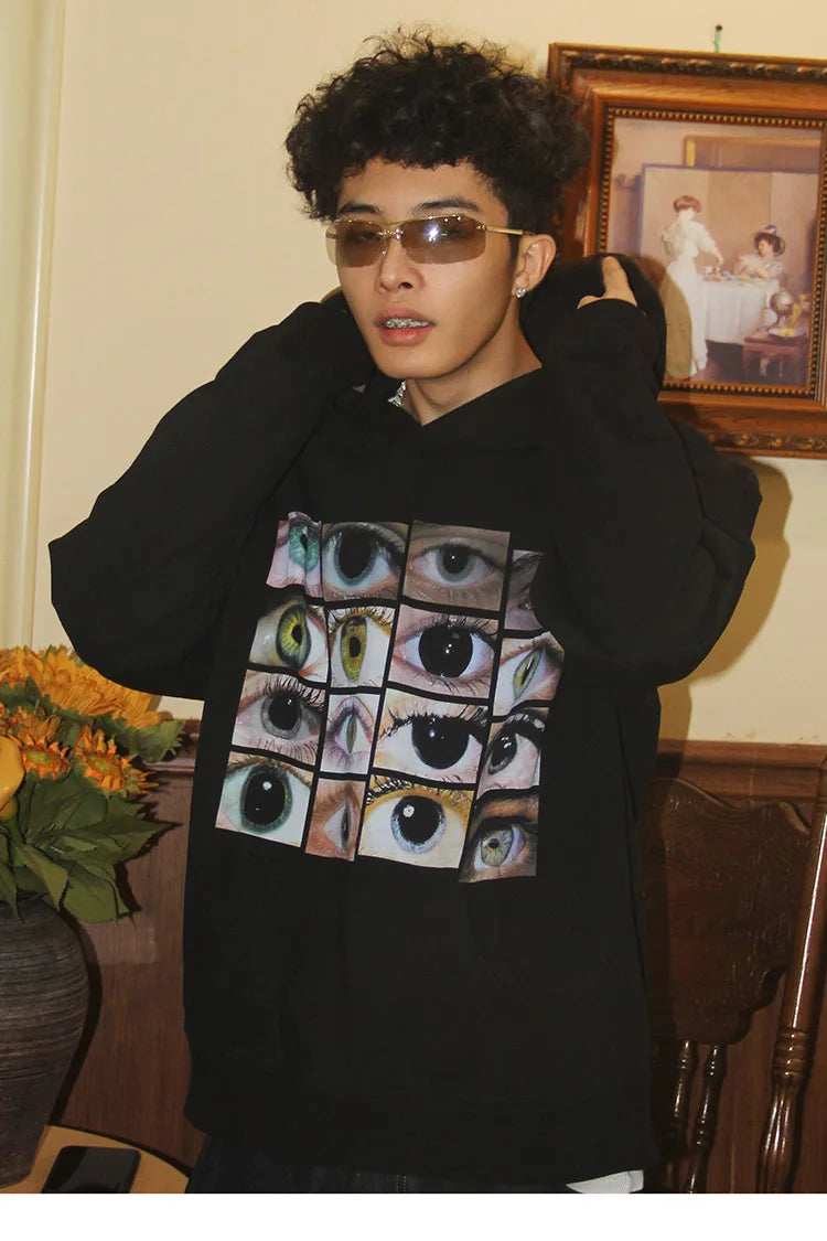 Dusky Different Shades Of Eye Hoodie ,  - Streetwear Hoodie - Slick Street