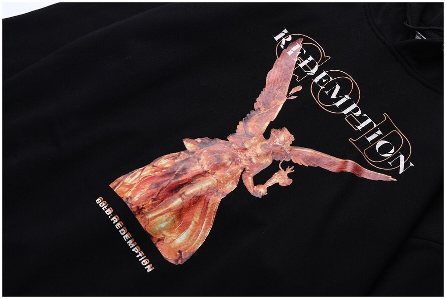GOLD REDEMPTION Statue Loose Hoodie ,  - Streetwear Hoodie - Slick Street
