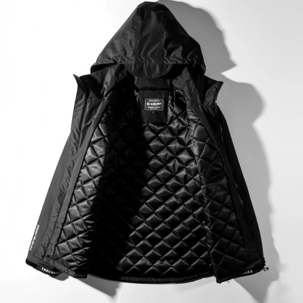 MASTER Black Windbreaker Parka Jacket ,  - Streetwear Jacket - Slick Street