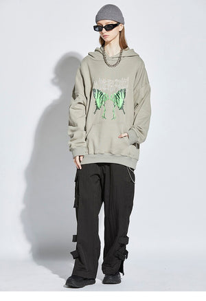UNTP Caterpillar Skeleton Pullover Hoodie ,  - Streetwear Hoodie - Slick Street