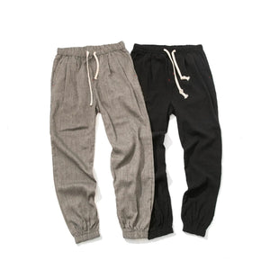 Drawstring Cropped Elastic Waist Casual Pants ,  - Streetwear Pants - Slick Street