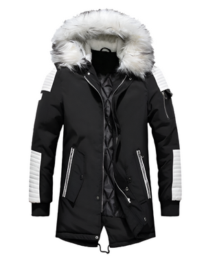 Fur Hood Winter Coat , - Streetwear Jackets - Slick Street