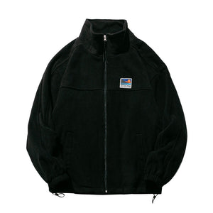 New Heights Fleece Bomber Jacket Black, XS - Streetwear Jacket - Slick Street