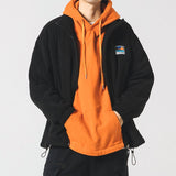New Heights Fleece Bomber Jacket Black, XS - Streetwear Jacket - Slick Street