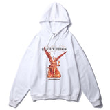 GOLD REDEMPTION Statue Loose Hoodie White, XS - Streetwear Hoodie - Slick Street