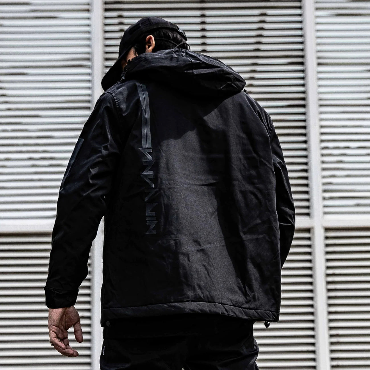 MASTER Black Windbreaker Parka Jacket ,  - Streetwear Jacket - Slick Street
