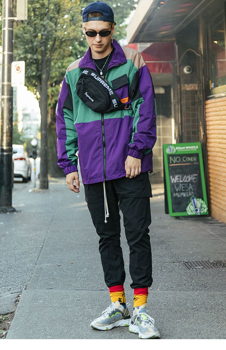 Multi Color Block Patchwork Pocket Jacket ,  - Streetwear Jacket - Slick Street