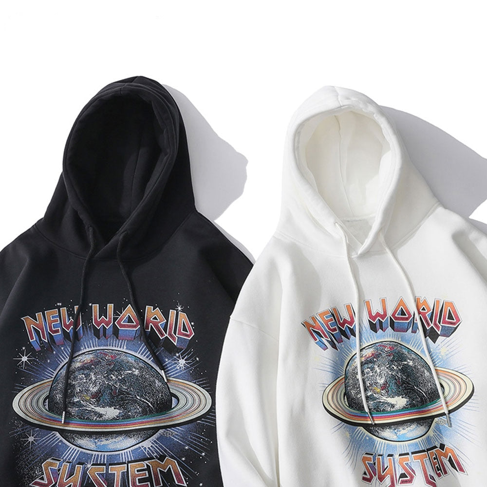 New World Planet System Hoodie ,  - Streetwear Hoodie - Slick Street