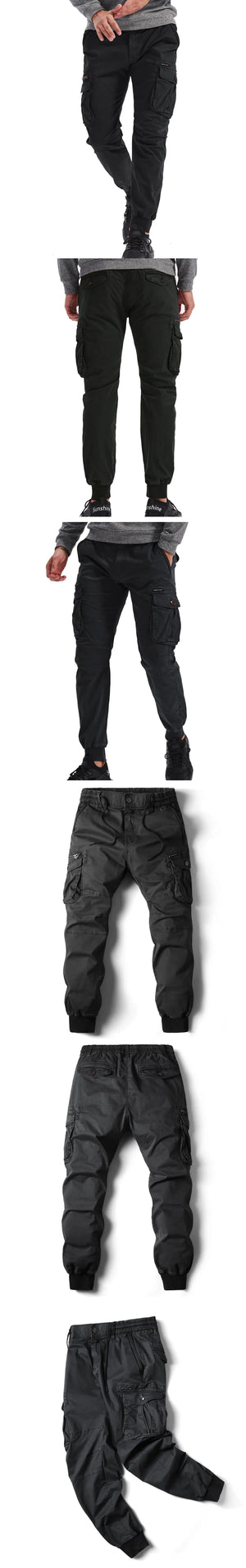 Rib Style Side Pockets Cargo Pants , - Streetwear Pants - Slick Street