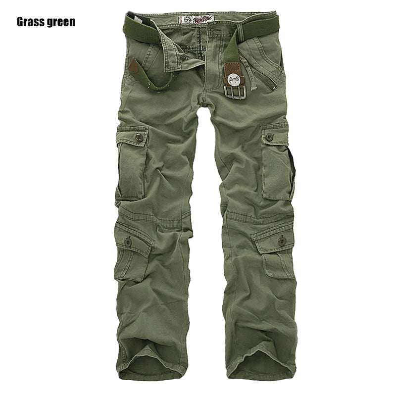 Rib Style Multi Pocket Pants Green, 26 - Streetwear Pants - Slick Street