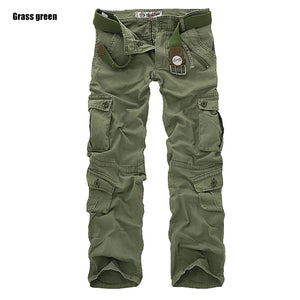 Rib Style Multi Pocket Pants Green, 28 - Streetwear Pants - Slick Street