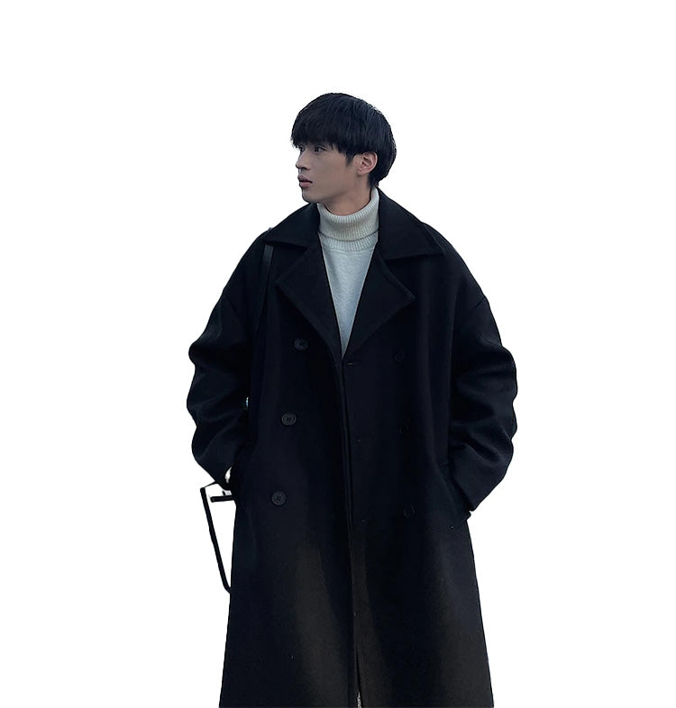 Long Dust Double Breasted Trench Coat ,  - Streetwear Coat - Slick Street