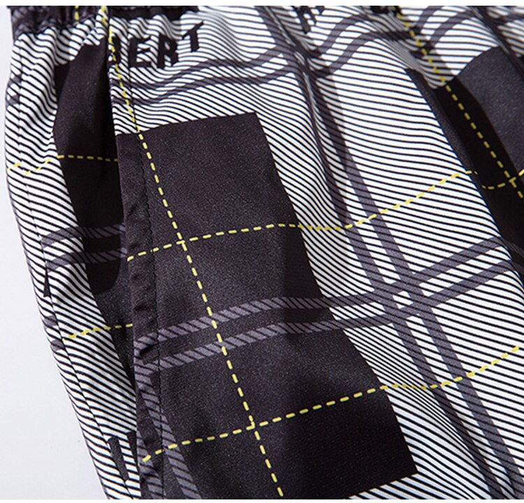 HIPHOP Checkered Patchwork Pants ,  - Streetwear Pants - Slick Street