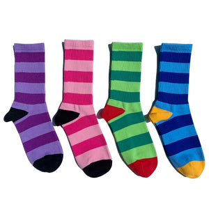 Funky Dunky Hipster Striped Socks ,  - Streetwear Socks - Slick Street