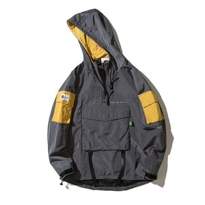 Article 77 Elbow Cargo Pocket Hoodie Gray, XS - Streetwear Hoodie - Slick Street