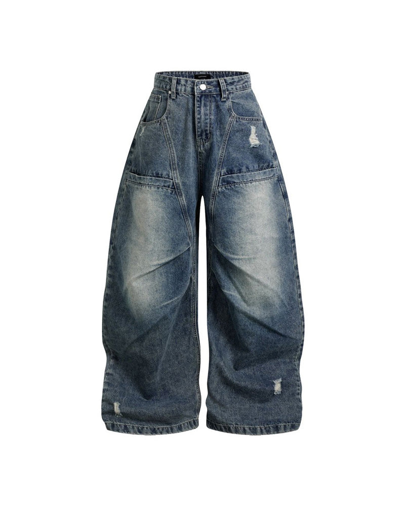 Colossus Washed Jeans Blue, 28 - Streetwear Jeans - Slick Street