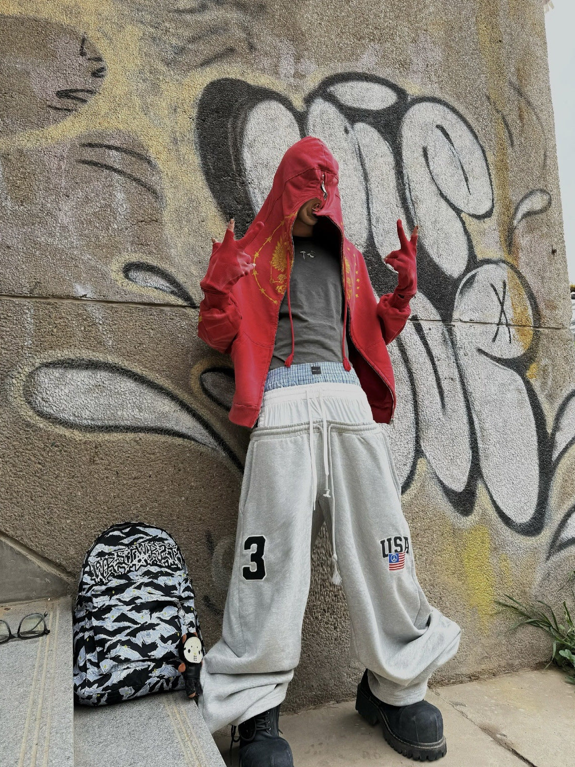 Elio Number 3 Patch Joggers