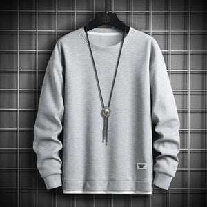 Casual Crewneck Sweatshirt Light Grey, XS - Streetwear Sweatshirts - Slick Street