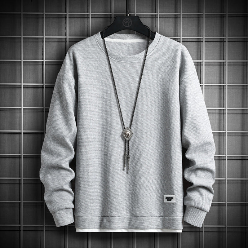 Casual Crewneck Sweatshirt Light Grey, XS - Streetwear Sweatshirts - Slick Street