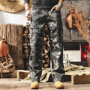 Retro Cargo Camo Pants , - Streetwear Cargo Pants - Slick Street