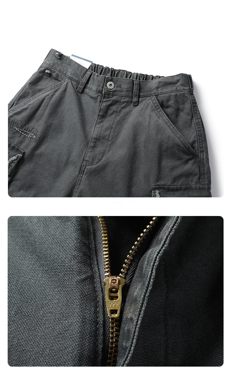 Urban Distressed Camo Shorts , - Streetwear Shorts - Slick Street