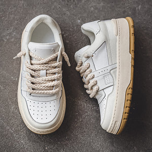 Rope Court Low - Beige White , - Streetwear Shoes - Slick Street
