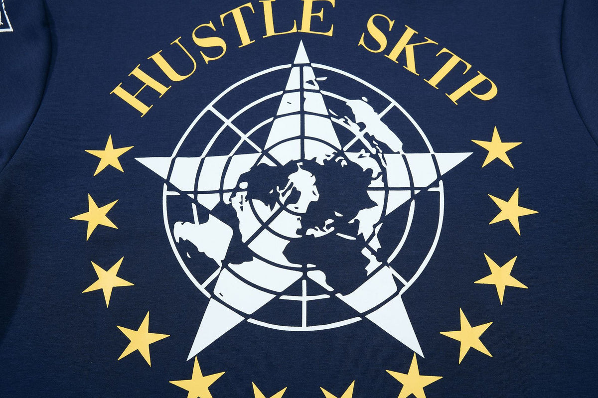 Hustle Jersey Polo , - Streetwear T-Shirt - Slick Street