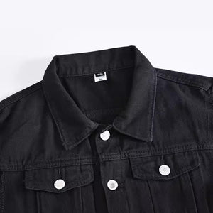 Biker Denim Vest , - Streetwear Vest - Slick Street