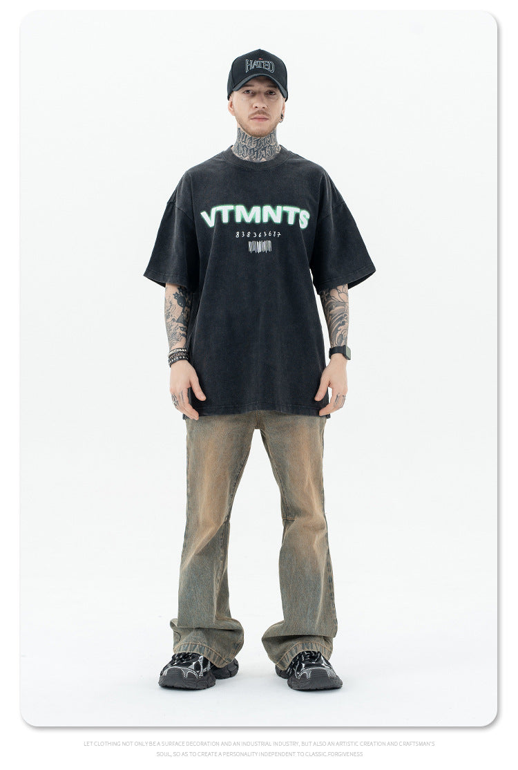VTMNTS Black Tee , - Streetwear T-Shirt - Slick Street