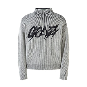 Reversible Retro Turtleneck Sweatshirt , - Streetwear Sweatshirts - Slick Street