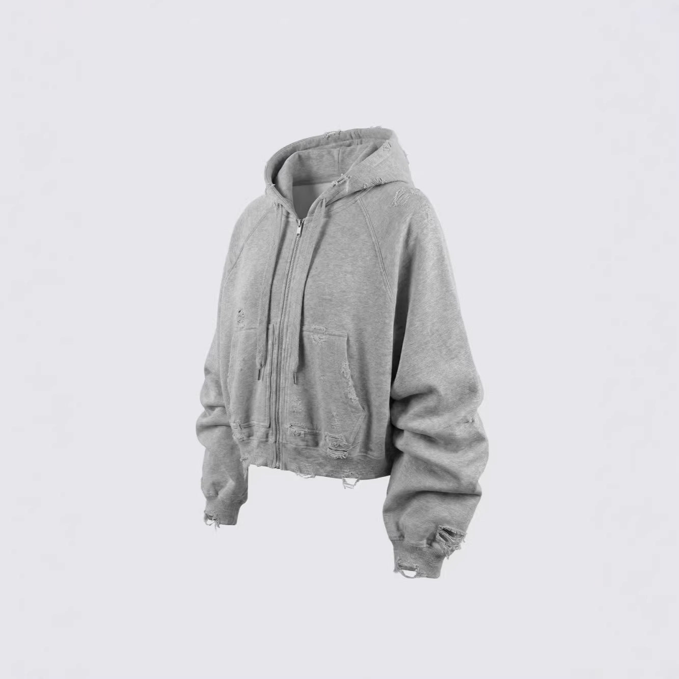 Ghost Distressed Hoodie , - Streetwear Hoodie - Slick Street
