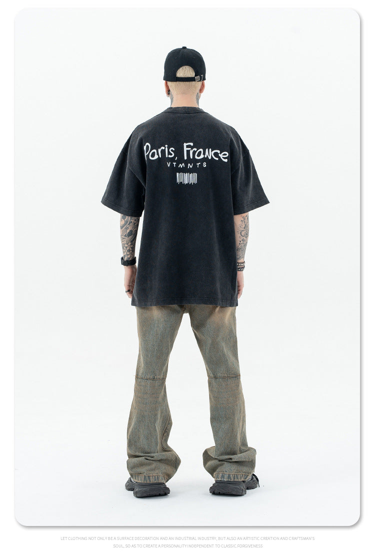VTMNTS Black Tee , - Streetwear T-Shirt - Slick Street