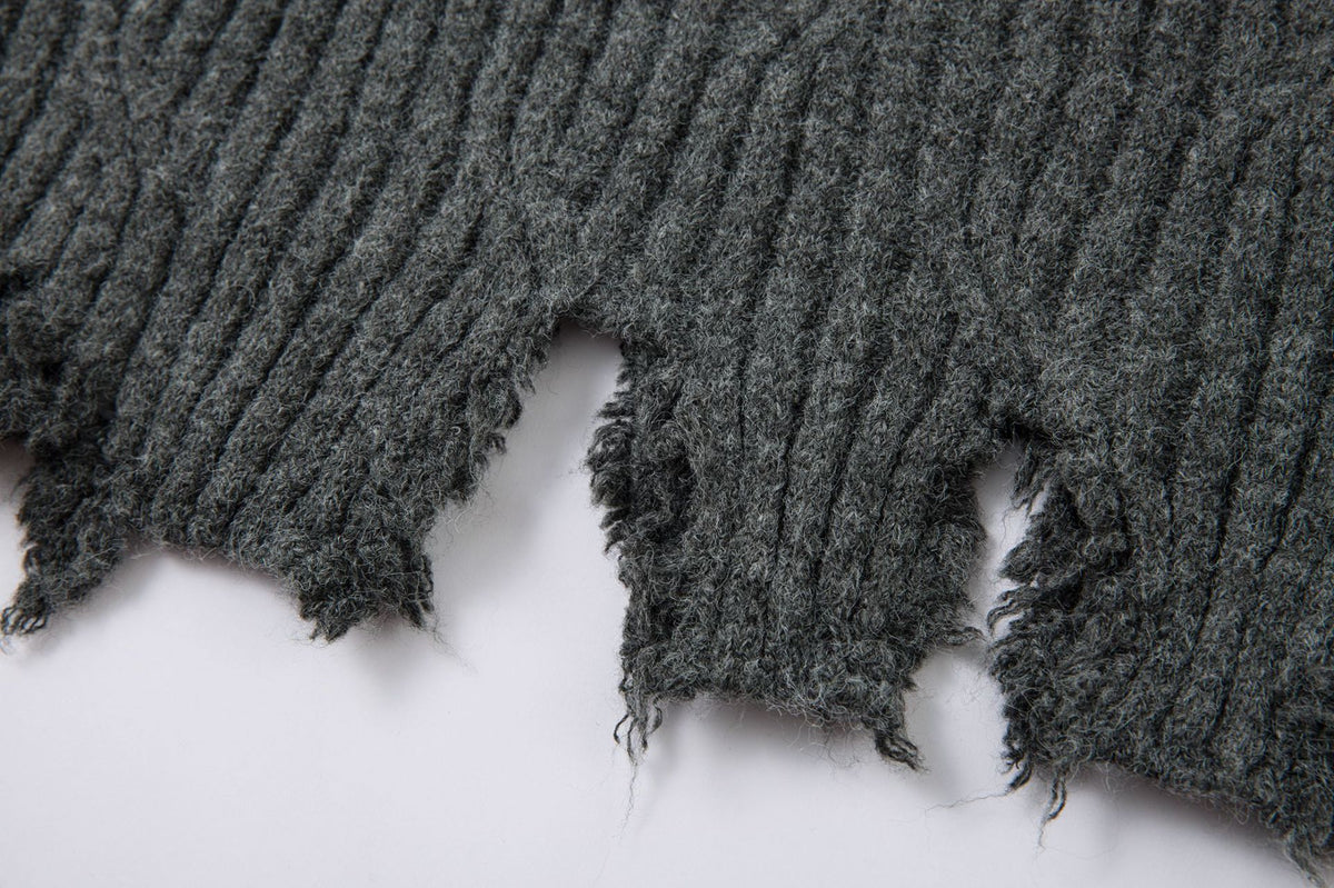 Ronan Distressed Knit Long Sleeve