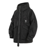 Night Industry Urban Techwear Jacket Black, XS - Streetwear Jacket - Slick Street