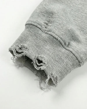 Ghost Distressed Hoodie , - Streetwear Hoodie - Slick Street