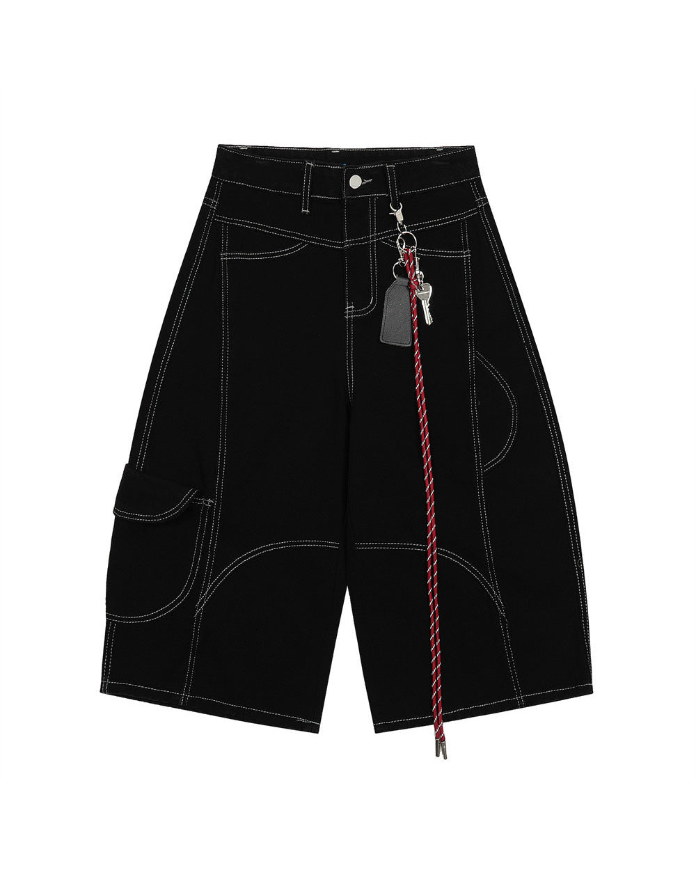 Baggy Cargo Shorts Black, XS - Streetwear Shorts - Slick Street