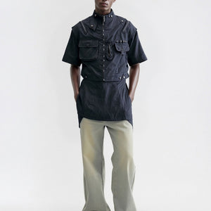 Multi Pocket Black Vest Jacket , - Streetwear - Slick Street