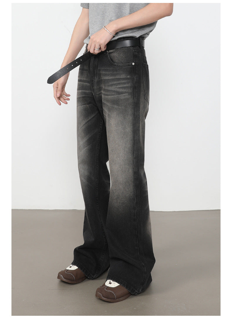 Washed Bootcut Jeans