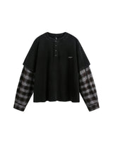 Washed Plaid Long Sleeve
