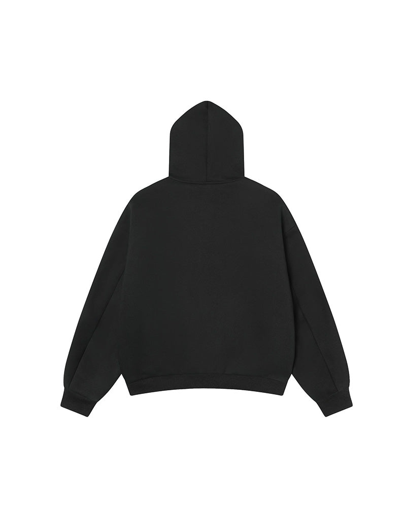 Plaid Reversible Zip Hoodie - Black Yellow , - Streetwear Hoodie - Slick Street