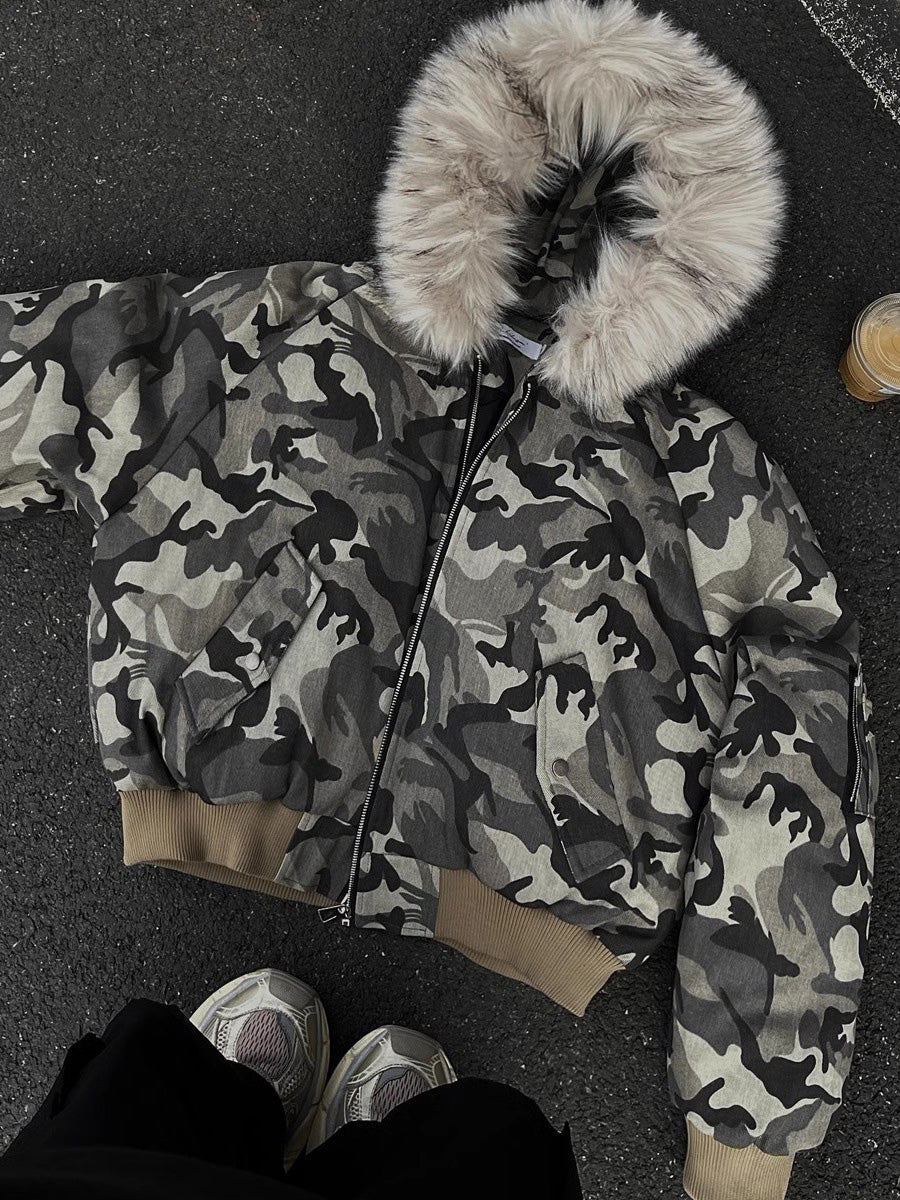 Rell Camo Boxy Jacket , - Streetwear Jacket - Slick Street