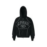 Retro Suede Zip Hoodie , - Streetwear Hoodie - Slick Street
