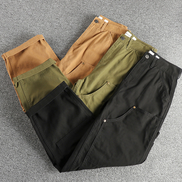 Canvas Carpenter Pants , - Streetwear Pants - Slick Street