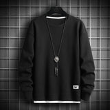 Casual Crewneck Sweatshirt Black, XS - Streetwear Sweatshirts - Slick Street