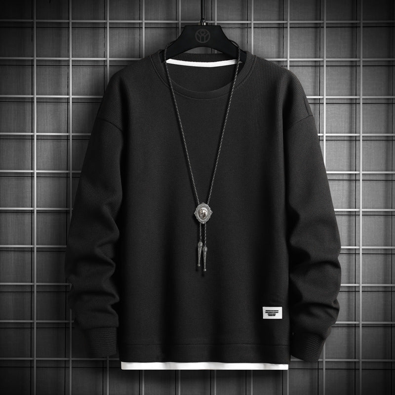 Casual Crewneck Sweatshirt Black, XS - Streetwear Sweatshirts - Slick Street