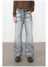 Washed Bootcut Jeans